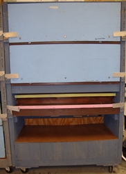 Fig 11 - 4' Cabinet w bin for clamps & Stanchions
